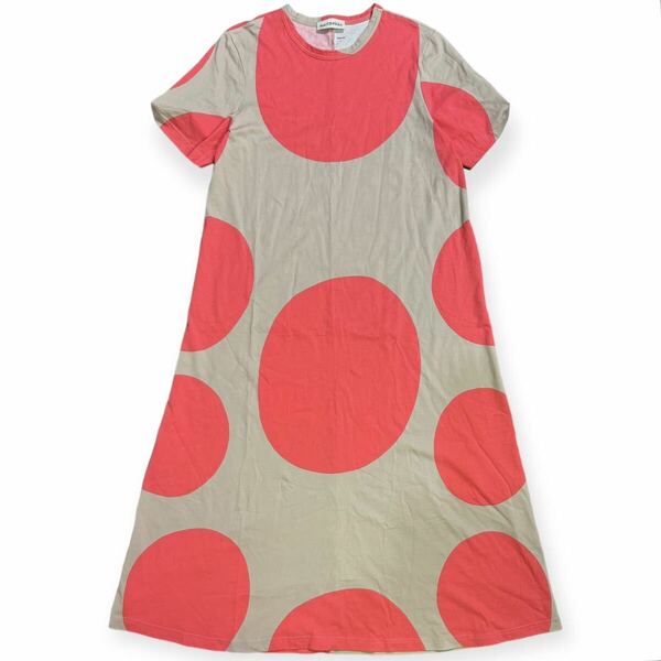 Marimekko Kioski Klaava Petrun Short Sleeve Jersey Dress size:L