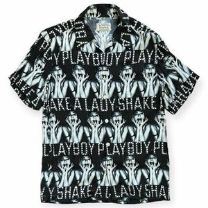 100着限定 稀少 MACKOMARIA ワコマリア 野口強 ANGELA BABY ALOHA SHIRT レーヨンシャツ ブラック サイズS