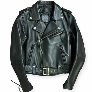  beautiful goods KADOYA cow leather leather double rider's jacket black size M