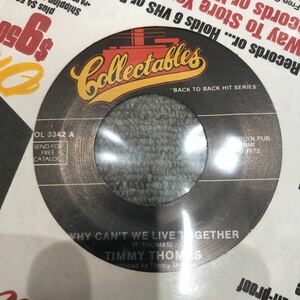 TIMMY THOMAS - WHY CAN'T WE LIVE TOGETHER 7INCH COLLECTABLES