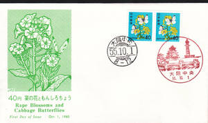 FDC　１９８０年　４０円通常切手　２貼２消し　　ＪＰＡ