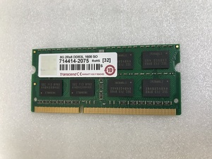 TRANSCEND PC3L-12800S 8GB DDR3L ノートPC用 メモリ 204ピン ECC無し DDR3L-1600 8GB DDR3L LAPTOP RAM