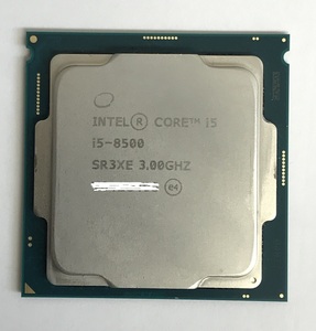 CPU Intel Core i5-8500 3.00GHz SR3XE LGA1151 i5 no. 8 generation processor Intel Core i5 8500 used operation verification ending 