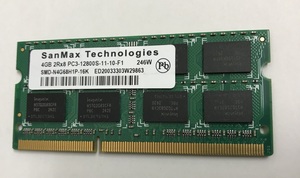 Sanmax 2RX8 PC3-12800S 4GB DDR3 память DDR3-1600 4GB DDR3 Ноутбук-рам