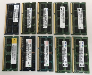 PC3-8500S 2GB 10枚セット DDR3 ノートPC用メモリ DDR3 1066 2GB DDR3 ノート用メモリ 10枚 メーカー指定不可 DDR3 LAPTOP RAM