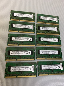 MICRON 1Rx8 PC3L-12800S 4GB 10枚 セット DDR3L ノートパソコン用メモリ DDR3L-1600 4GB 10枚 DDR3L LAPTOP RAM