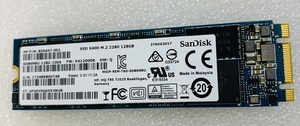 M.2 SSD128GB SANDISK X400 M.2 SATA SSD128GB MGF 2280 中古 動作確認済み