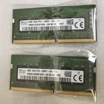 SK HYNIX PC4-2400T 8GB 2枚組 1セット 16GB DDR4ノートパソコン用メモリ 260ピン ECCなし DDR4-19200 8GB 2PCS DDR4 2400 LAPTOP RAM_画像3