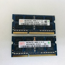 HYNIX 2Rx8 PC3-10600S 4GB 2枚組 1セット 8GB DDR3ノート用 メモリ 204ピン DDR3-1333 4GB 2枚 8GB DDR3 LAPTOP RAM_画像4