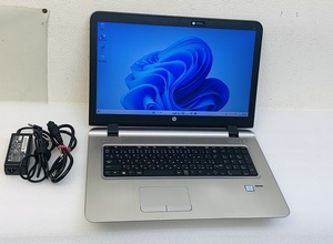 HP Probook 470 G3 i5第6世代 インテル Core i5-6200U HP 17.3 インチ ノートパソコン メモリ8GB SSD128GB HDD500GB Webカメラ HP LAPTOP