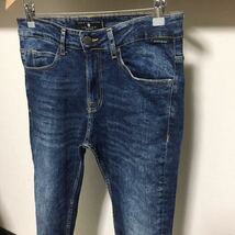 春夏向き ZARA MAN スーパー ストレッチ スキニー デニム 送料230円 40 31 ブルー メンズ ジーンズ ジーパン パンツ_画像3