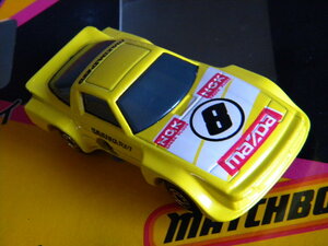  подлинная вещь **MATCHBOX Savanna MAZDA RX-7 Racing type Matchbox!! сплав литье под давлением drug Fighter ** не использовался неиспользуемый товар 