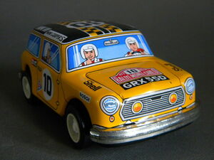 当時物 ★★MINNI COOPERS MK ミニクーパー RALLYE MONTE CARLO 作動良好 !! 12㎝ レースカー 日本製 ブリキ ★★未使用 デッドストック品