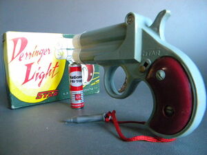 当時物 ★★ライト・ピストル Derringer Light STAR 日本製 !! トイガン 拳銃 デリンジャータイプ 昭和40年代 ★★未使用 デッドストック品