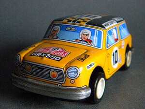 当時物 ★★MINNI COOPERS MK ミニクーパー RALLYE MONTE CARLO 作動良好 !! 12㎝ レースカー 日本製ブリキ 旧車★★未使用 デッドストック