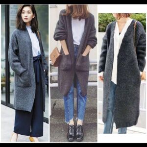 SCOTCLUB グレーニットスプリングコート ロングカーディガン yamadaya store Zara vin fennel