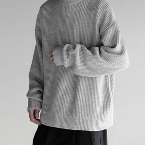 【RUUBON】 【RUUBON】wide crew neck knit / ワイドクルーネックニット