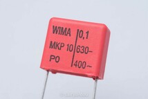 WIMA　オーディオ用フィルムコンデンサ　MKP10　0.1μF　630V　カットテープ　新品2個セットA_画像2