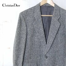 クリスチャンディオールムッシュChristian Dior MONSIEUR■ウール テーラードジャケット シングル■95-85-170■グレー ※NK4216046_画像1