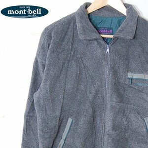 モンベル mont-bell■フリースジップジャケット　紫文字タグ/日本製■M■グレー ※NK4216113