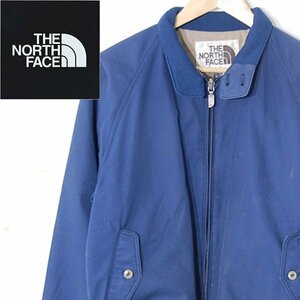 ノースフェイスTHE NORTH FACE■茶タグ コットン ジップジャケット 裏ウール 日本製■L■ネイビー ※NK4216126