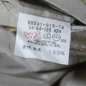 バーバリーロンドン BURBERRY LONDON■ウールテーラードジャケット/三陽商会/日本製■■カーキ系 ※NK4216054の画像7