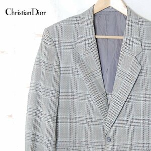 クリスチャンディオールムッシュ Christian Dior MONSIEUR■麻混ウールテーラードジャケット■■グレー系 ※NK4216206