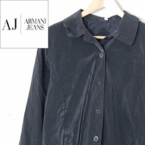 アルマーニジーンズ ARMANI JEANS■ジャケット 長袖　ポリウレタン100%■40■ダークグレー ※NK4216310