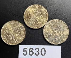 5630　未使用　2002年 FIFA ワールドカップ 記念五百円硬貨　3種