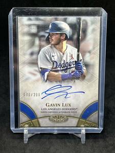 Topps Tier One Gavin Lux Auto Dodgers ギャビン・ラックス 直筆サイン