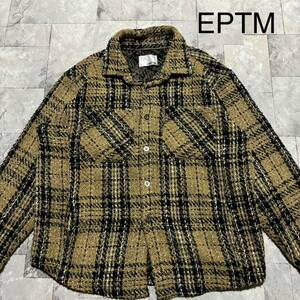 EPTM エピトミ チェックジャケット USA企画 USAブランド ストリート ビッグシルエット カニエプロデュース ヒップホップ サイズXL 玉FS1299