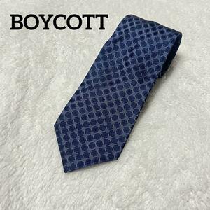 BOYCOTT ボイコット　シルクネクタイ　紳士　ブルー系　ビジネス　スーツ