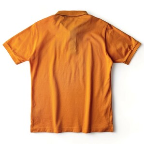 美品 / Munsingwear マンシングウェア / ドライ ストレッチ 半袖 ポロシャツ / メンズ M サイズ オレンジ デサント ロゴ刺繍 ゴルフウェアの画像8