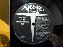 ■激レア■美盤深溝■STAN GETZ■STAN GETS AND OSCAR PETERSON■_画像2