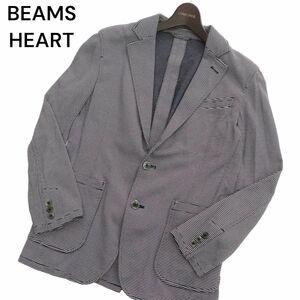 BEAMS HEART ビームス ハート 通年 総柄★ 2B アンコン テーラード ジャケット Sz.44　メンズ　C4T01640_2#O