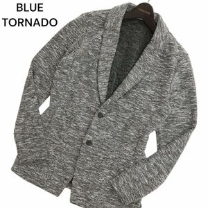 BLUE TORNADO トルネードマート 通年 コンフォート ニット★ アンコン テーラード ジャケット Sz.M　メンズ 日本製　C4T01552_2#O