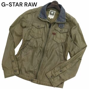 G-STAR RAW ジースター ロウ 通年 【MICHIGAN OVERSHIRT】 フルジップ ナイロン★ ジャケット ブルゾン Sz.S　メンズ　C4T01550_2#O