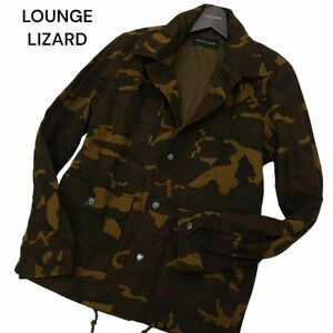 LOUNGE LIZARD ラウンジリザード 通年 【カモフラ 迷彩】 ミリタリー カバーオール ジャケット Sz.3　メンズ 日本製　C4T01519_2#O