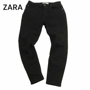 ZARA ザラ マン 通年 現行タグ★ ストレッチ スキニー ブラック デニム パンツ ジーンズ Sz.31　メンズ 黒　C4B01038_2#R