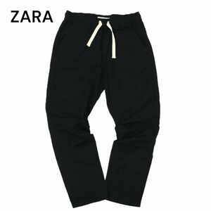 ZARA ザラ マン 春夏 現行タグ★ イージー ストレッチ テーパード パンツ Sz.M　メンズ 黒　C4B01069_2#P