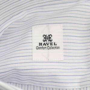 【新品 未使用】 HAVEL Comfort Collection ハーヴェル 長袖 ストライプ シャツ Yシャツ Sz.3L メンズ 日本製 大きい 特大 C4T01635_2#Cの画像7
