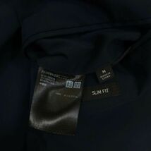 UNIQLO ユニクロ 通年 SLIM FIT★ ドライ ストレッチ テーラード ジャケット Sz.M　メンズ ネイビー　C4T01797_2#O_画像7