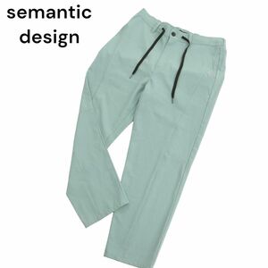 semantic design セマンティック デザイン 春夏 ストレッチ★ テーパード イージー パンツ Sz.M　メンズ　C4B01100_3#P