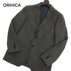 美品★ ORIHICA オリヒカ 春夏 背抜き ウール ストレッチ コンフォート 2B テーラード ジャケット Sz.M　メンズ　C4T02091_3#M