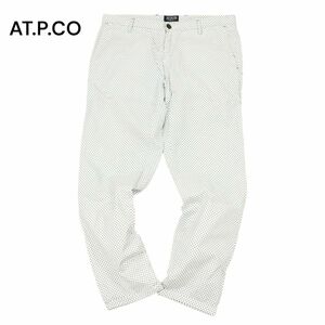 AT.P.CO アティピコ 通年 総柄★ ストレッチ テーパード スラックス パンツ Sz.48　メンズ　C4B01220_3#R