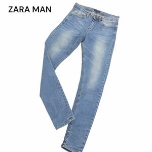 ZARA MAN ザラ マン 通年 USED加工★ ストレッチ スキニー デニム パンツ ジーンズ Sz.30　メンズ　C4B00733_2#R