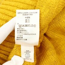 Eddie Bauer エディーバウアー 春夏 【コットン リネン混】 ニット ベスト Sz.M　メンズ アウトドア 黄色　C4T02148_3#J_画像6