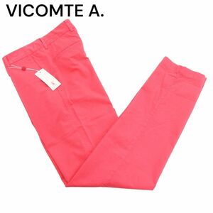 【新品 未使用】 VICOMTE A. ヴィコントアー ストレッチ★ テーパード スラックス パンツ Sz.M　メンズ 高級★百貨店取扱　C4B01344_3#R