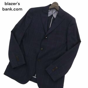 blazer's bank.com スーツカンパニー 【REDA生地】ウインドウペン テーラード ジャケット Sz.175cm-8Drop　メンズ ネイビー　C4T02373_3#O