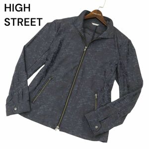 HIGH STREET ハイストリート 通年 【迷彩 カモフラ柄 総柄】 襟ワイヤー ダブルジップ ブルゾン ジャケット Sz.L　メンズ　C4T02314_3#O